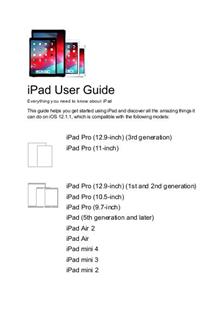 Apple iPad Mini 3 manual. Camera Instructions.